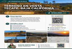 Foto de inmueble en sector oeste y sur Rustico, Col. Ampliación Colinas de Cuchuma C.P. 21449, Tecate