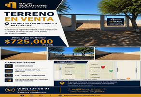 Foto de inmueble en Avenida de los Escarabajos, Col. Villas Coahuila C.P. 21137, Mexicali