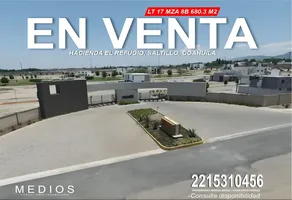 Foto de inmueble en DE LOS SILOS #2, Col. Hacienda del Refugio C.P. 25083, Saltillo