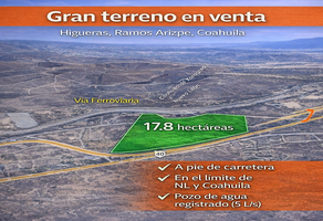 Foto de inmueble en HIGUERAS, Col. Santa María (Santa María del Rosario) C.P. 25933, Ramos Arizpe