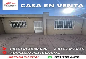 Foto de inmueble en Sin nombre de calle, Col. Torreón Residencial C.P. 27268, Torreón