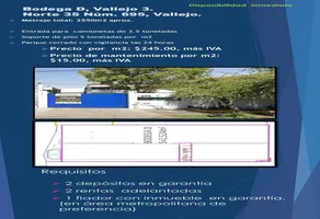 Foto de inmueble en Norte 35 #695, Col. Industrial Vallejo C.P. 02300, Azcapotzalco