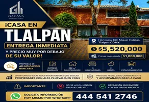 Foto de inmueble en Hortensia #139, Col. Miguel Hidalgo C.P. 14250, Tlalpan