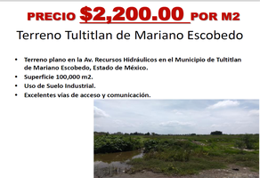 Foto de inmueble en recursos hidrahulicos, Col. Tultitlán C.P. 54918, Tultitlán