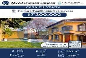 Foto de inmueble en Sin nombre de calle, Col. Palmira Tinguindin C.P. 62490, Cuernavaca