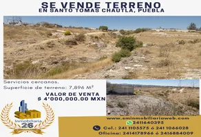 Foto de inmueble en Sin Calle  #s/n, Col. Santo Tomás Chautla (Ixcobenta) C.P. 72595, Puebla