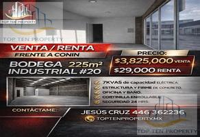 Foto de inmueble en Bodega Venta y Renta # 20 225 m2, Col. Cumbres de Conín C.P. 76246, El Marqués