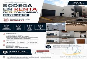 Foto de inmueble en Bodega en Renta en el Condominio el  Fenix Qro, Col. El Fenix C.P. 76150, Querétaro