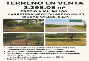 Foto de inmueble en Carretera-Mexico Laredo, Col. Obrera C.P. 79050, Ciudad Valles