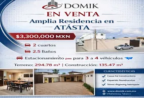 Foto de inmueble en Buenavista #336, Col. Atasta de Serra C.P. 86100, Centro