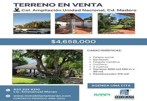 Foto de inmueble en Terreno EN Venta EN COL Ampliacion Unidad Naciona, Col. Ampliación Unidad Nacional C.P. 89510, Ciudad Madero