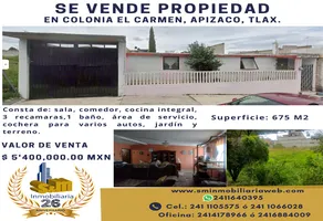 Foto de inmueble en 2 de Abril #2507, Col. El Carmen C.P. 90338, Apizaco