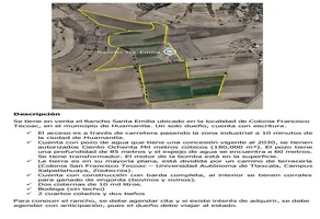 Foto de inmueble en Rancho Santa Emilia #1, Col. Francisco Villa Tecoac C.P. 90514, Huamantla