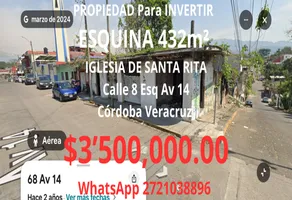 Foto de inmueble en CALLE 8 esquina AV 14 #Sn, Col. México C.P. 94520, Córdoba
