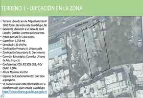 Foto de inmueble en Av miguel Aleman #1760, Col. Rivera de Linda Vista C.P. 67126, Guadalupe