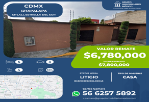 Foto de inmueble en Citlali, Estrella del Sur, Iztapalapa, 09820 Ciudad de México, CDMX, Col. Estrella del Sur C.P. 09820, Iztapalapa