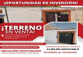 Foto de inmueble en Francisco I Madero #6 sur, Col. Domingo Arenas C.P. 74050, San Martín Texmelucan