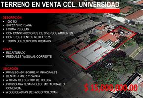 Foto de inmueble en BENITO JUAREZ, Col. Universidad C.P. 50010, Toluca
