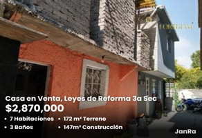 Foto de inmueble en 16 de Marzo #s/n, Col. Leyes de Reforma 3a Sección C.P. 09310, Iztapalapa
