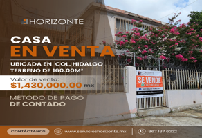 Foto de inmueble en Calle Abasolo 1112 #1112, Col. Hidalgo C.P. 88160, Nuevo Laredo