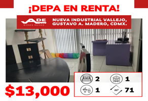 Foto de inmueble en Margarita Maza de Juárez, Nueva Industrial Vallejo, 07700 Ciudad de México, CDMX #s/n, Col. Nueva Industrial Vallejo C.P. 07700, Gustavo A. Madero