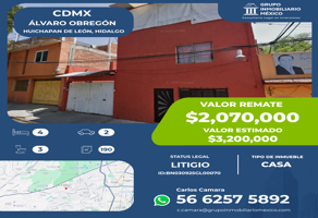Foto de inmueble en Huichapan de León , Hidalgo, Álvaro Obregón, 01120 Ciudad de México, CDMX, Col. Hidalgo C.P. 01120, Álvaro Obregón