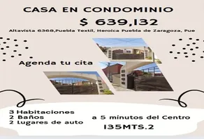 Foto de inmueble en PRIV.ALTA VISTA #6368, Col. Puebla Textil C.P. 72470, Puebla