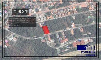 Foto de inmueble en Venta terreno 605 m2 Residencial Campo de Golf T527, Col. Club de Golf Palma Real C.P. 40883, Zihuatanejo de Azueta
