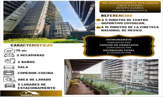 Foto de inmueble en Av. Popocatépetl 415, Sta Cruz Atoyac, Benito Juárez, 03300 Ciudad de México, CDMX #415, Col. Portales Sur C.P. 03300, Benito Juárez