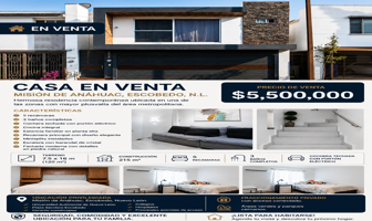 Foto de inmueble en Misión de Anáhuac, 66059 Cdad. Gral. Escobedo, N.L., Col. Misión de Anáhuac C.P. 66059, General Escobedo