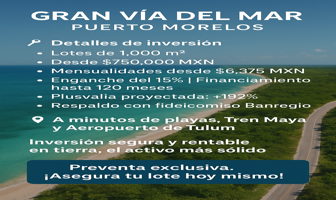 Foto de inmueble en Puerto Morelos, Q.R., Col. Puerto Morelos C.P. 77580, Puerto Morelos