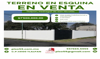 Foto de inmueble en Cansahacab, Col. Pedregal de San Nicolás 3A Sección C.P. 14100, Tlalpan