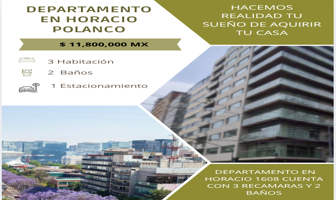 Foto de inmueble en Av. Horacio 1608, Polanco, Polanco I Secc, Miguel Hidalgo, 11510 Ciudad de México, CDMX #1608, Col. Polanco I Sección C.P. 11510, Miguel Hidalgo