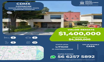 Foto de inmueble en Rancho Vista Hermosa  Coapa, Campestre Coyoacán, Coyoacán, 04938 Ciudad de México, CDMX, Col. Campestre Coyoacán C.P. 04938, Coyoacán