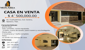 Foto de inmueble en Av Cuauhtémoc 404, Centro, 90300 Cdad. de Apizaco, Tlax. #404, Col. Centro C.P. 90300, Apizaco