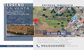 Foto de inmueble en Revolución, Francisco I. Madero, Santa Cruz Xoxocotlán, Oax. #s/n, Col. Francisco I. Madero C.P. 71233, Santa Cruz Xoxocotlán