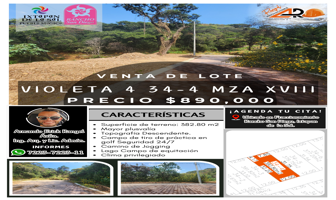 Foto de inmueble en Lote Violeta 34 - 4 Mza Xviii Rancho San Diego en Nueva Zona #34 - 4 , Col. El Salitre C.P. 51924, Ixtapan de la Sal