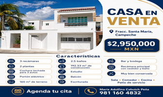 Foto de inmueble en Hacienda Blanca Flor, Hacienda Santa María, 24070 San Francisco de Campeche, Camp. #14, Col. Hacienda Santa María C.P. 24070, Campeche