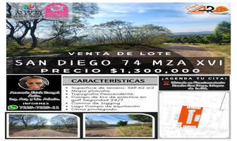 Foto de inmueble en Lote San Diego 74 Mz Xvi Rancho San Diego Edomex Vistas Pano #74 XVI, Col. El Salitre C.P. 51924, Ixtapan de la Sal