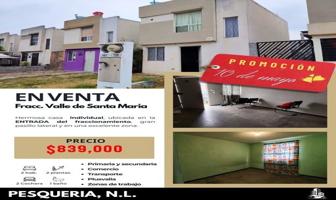 Foto de inmueble en Verdi, Col. Valle de Santa María C.P. 66670, Pesquería