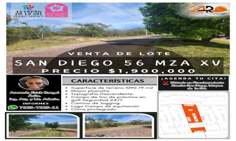 Foto de inmueble en Lote San Diego 56 Mz Xv Sobre Boulevard San Diego Bonita Vis #56 XV, Col. El Salitre C.P. 51924, Ixtapan de la Sal