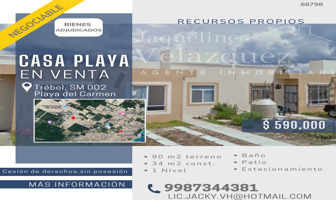 Foto de inmueble en C. Trébol, Las Palmas 1, 77723 Playa del Carmen, Q.R., Col. Paseos de Xcacel C.P. 77723, Solidaridad