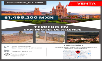 Foto de inmueble en San Felipe Neri, San Miguel de Allende, Gto., Col. San Miguel de Allende Centro C.P. 37700, San Miguel de Allende