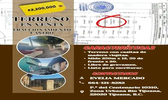 Foto de inmueble en Fracccionamiento castro #22, Col. Castro C.P. 22115, Tijuana