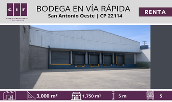 Foto de inmueble en Via Rapida Ote, Col. San Antonio Oeste C.P. 22114, Tijuana