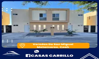 Foto de inmueble en hacienda san miguel #15, Col. Hacienda San Miguel C.P. 27473, Matamoros