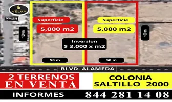 Foto de inmueble en alameda #120, Col. Saltillo 2000 C.P. 25115, Saltillo