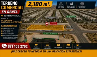 Foto de inmueble en JUAN A ESPINOZA #S/N, Col. Santa Fe C.P. 27400, Torreón