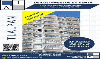Foto de inmueble en Calz San Antonio Abada #S/N, Col. Algarin C.P. 06880, Cuauhtémoc