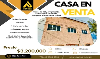 Foto de inmueble en Canteria #xxx, Col. Ampliación Venustiano Carranza C.P. 15339, Venustiano Carranza